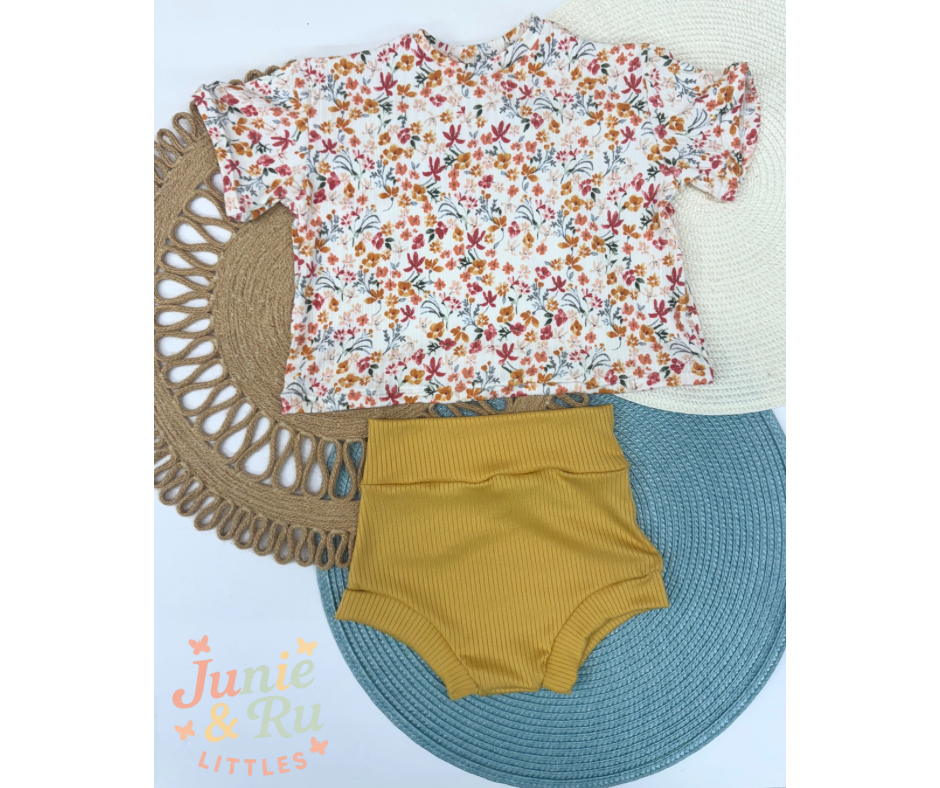 Slouchy Tee & Bummies Set