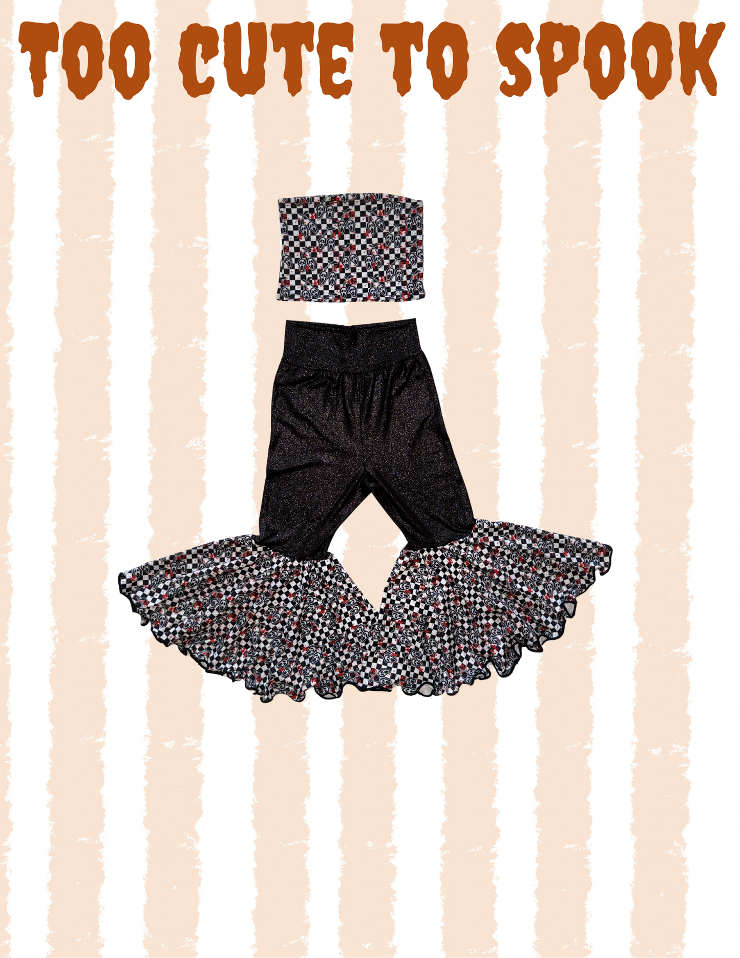 Peplum/Tube Top with Bells