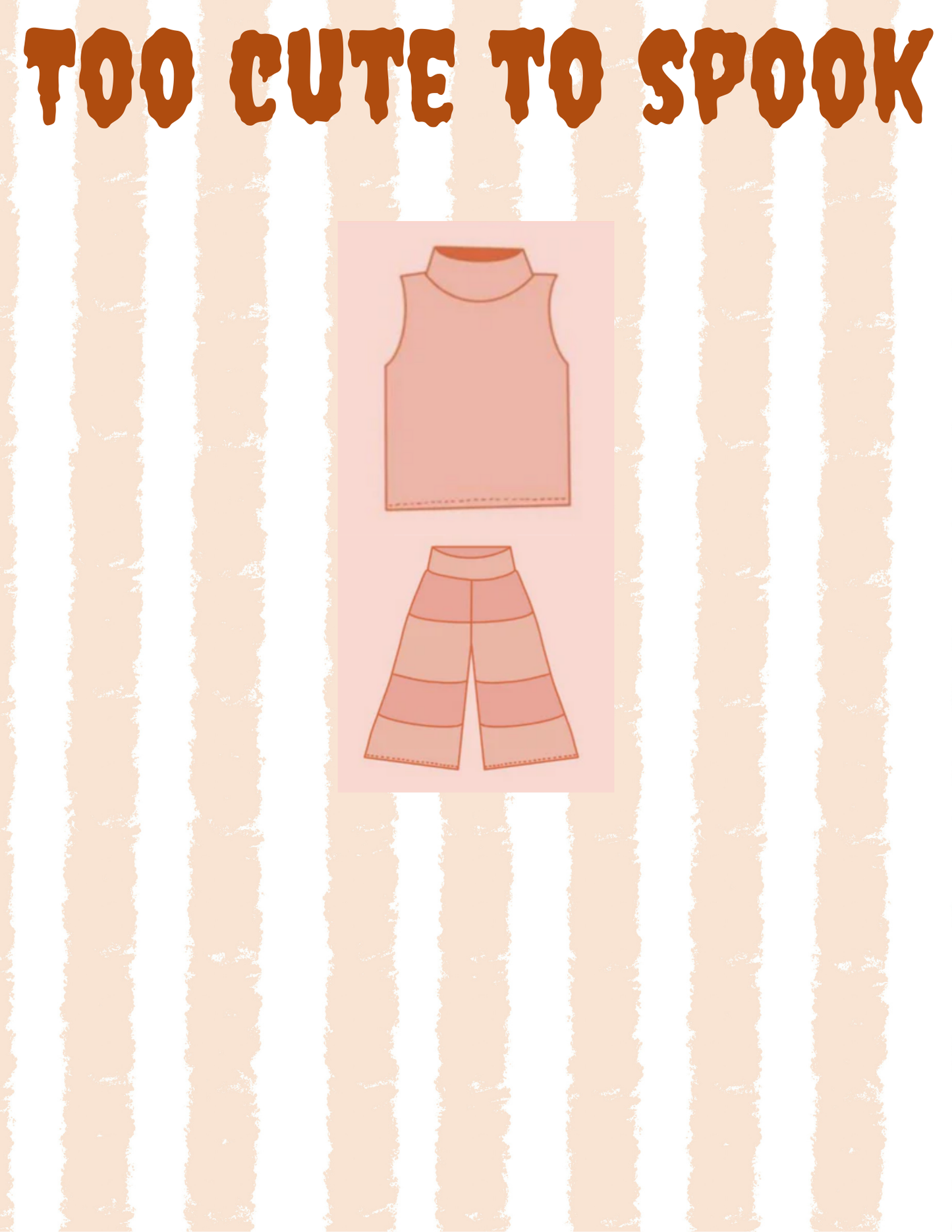 Mock Neck Tank & Patch Flow Pants