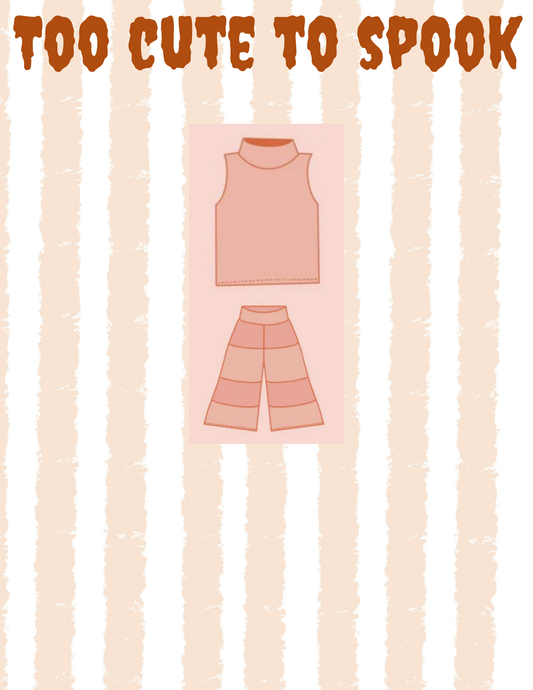 Mock Neck Tank & Patch Flow Pants