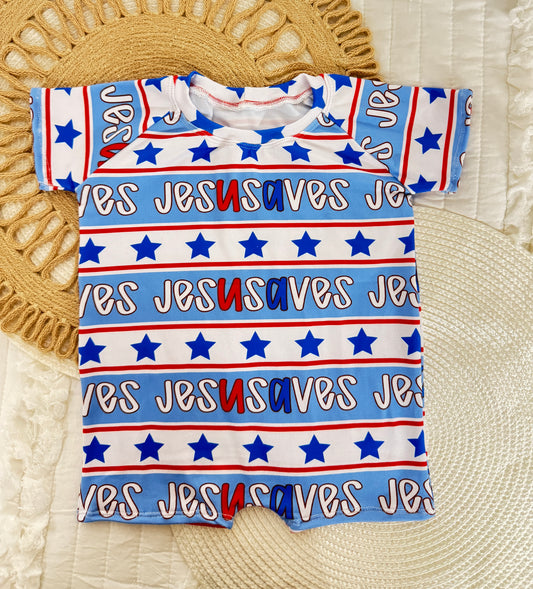 3/6 Sleeved Shorties Romper